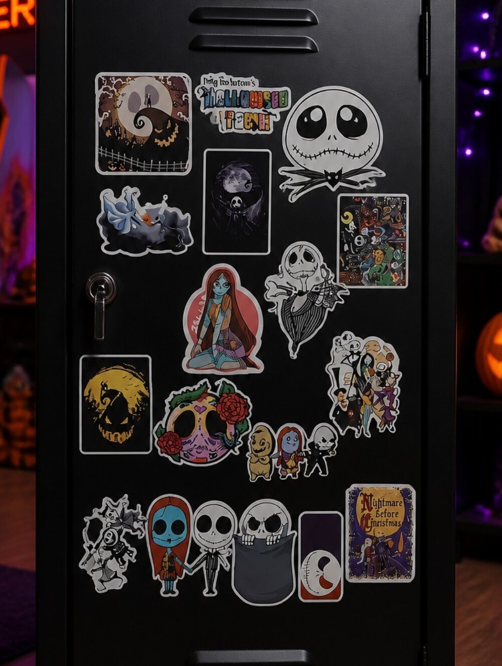 Disney Nightmare Before Christmas Stickers 17pc Jack Sally Halloween Town Decals